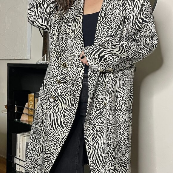Lily & Taylor Zebra/Dalmation Print  Coat - Picture 12 of 15
